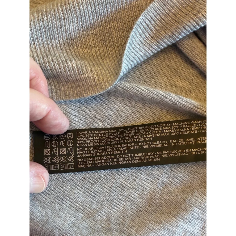 0166 Size Medium Zara Knit Light Grey Lightweight Sweater. VGUC - Picture 12 of 12